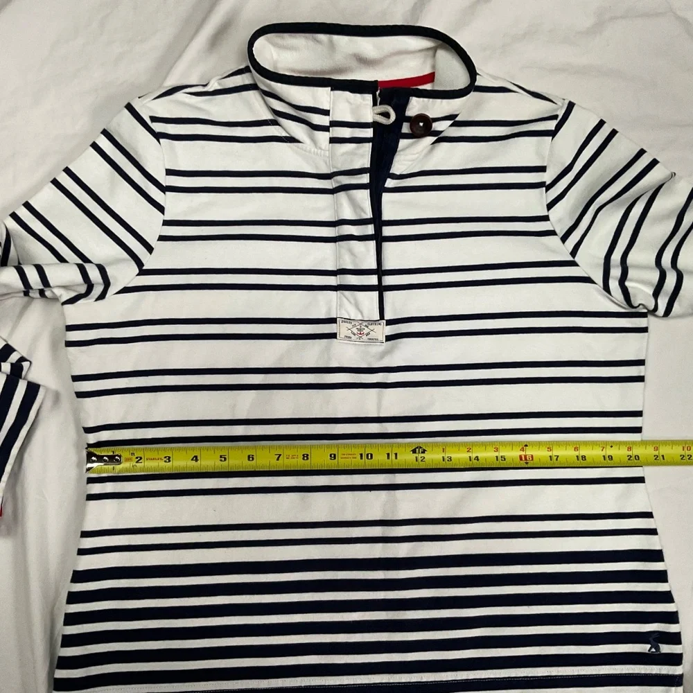 Joules 1/4 Zip Saunton Terry Sweater Top - Picture 5 of 12